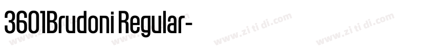 3601Brudoni Regular字体转换